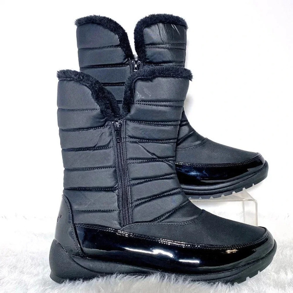 Weatherproof Black Winter Snow Boots Size 10 NWT - Picture 3 of 7